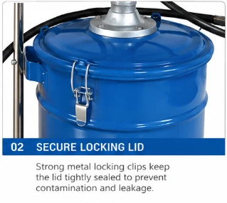 25L Portable Hand-Operated Grease Pump Dispenser With Wheels & Trolley factory